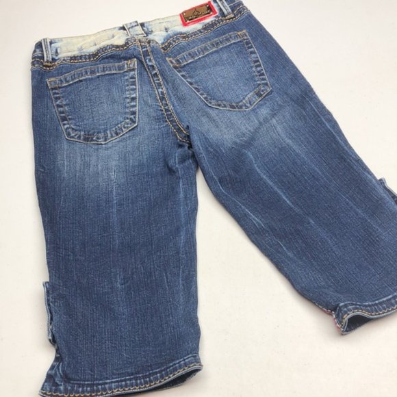 PREMIUM BABY PHAT FACTORY DENIM CAPRIS W 7/27x14 🐈 - Picture 3 of 13